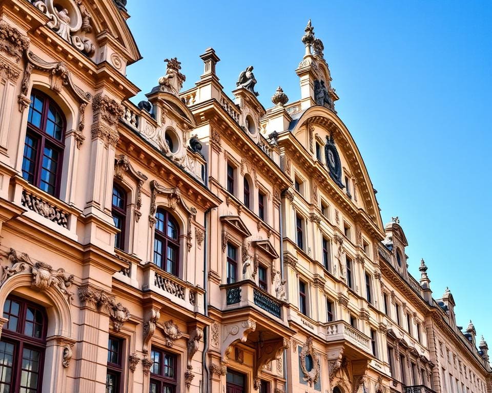 Barocke Fassaden in Dresden, Deutschland