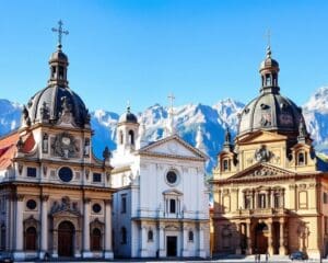 Barocke Kirchen in Innsbruck, Österreich