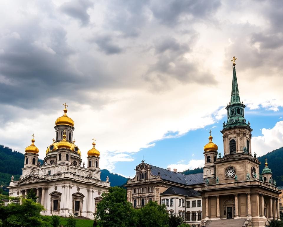 Barocke Kirchen in Salzburg, Österreich