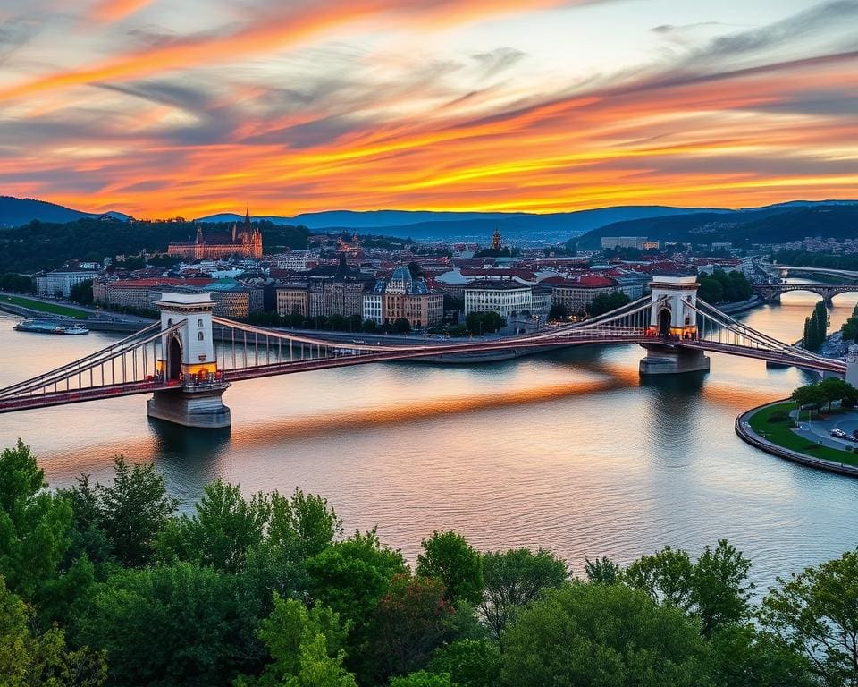 Brückenlandschaft von Budapest