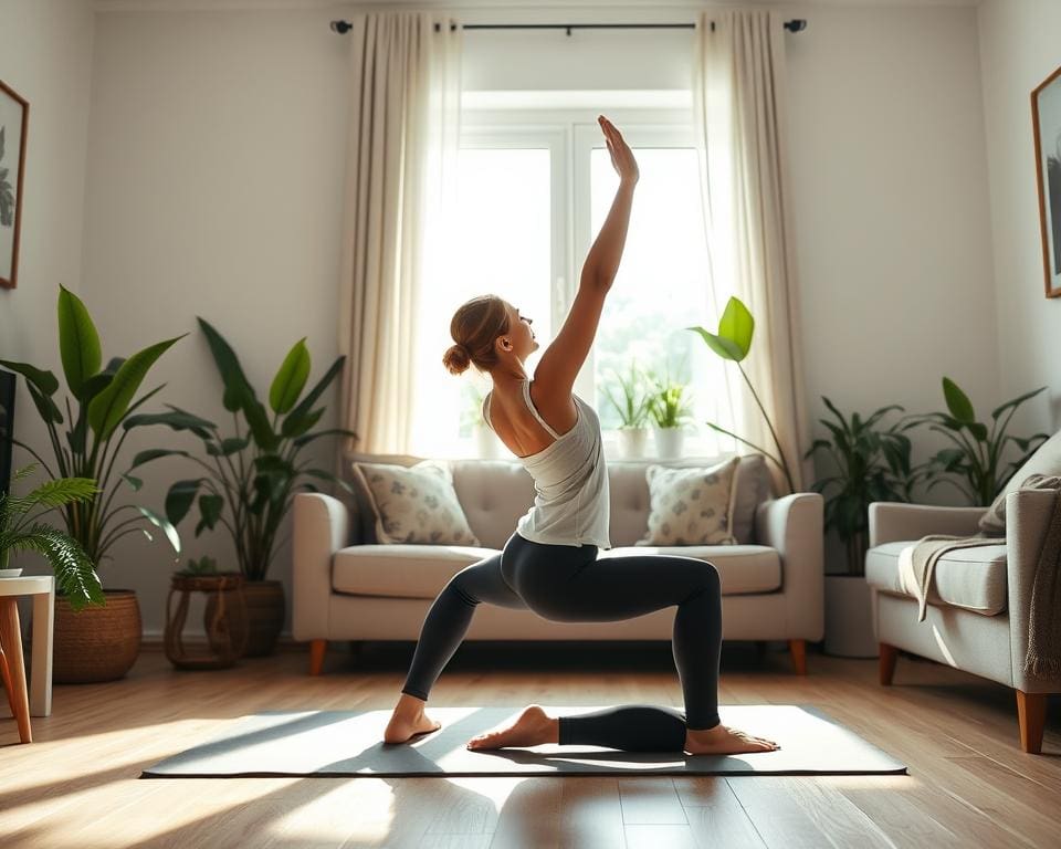 Flexibilität und Bequemlichkeit in virtuellen Yoga-Kursen