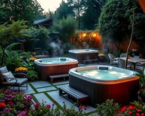 Freistehende Whirlpools für luxuriöse Entspannung im Garten