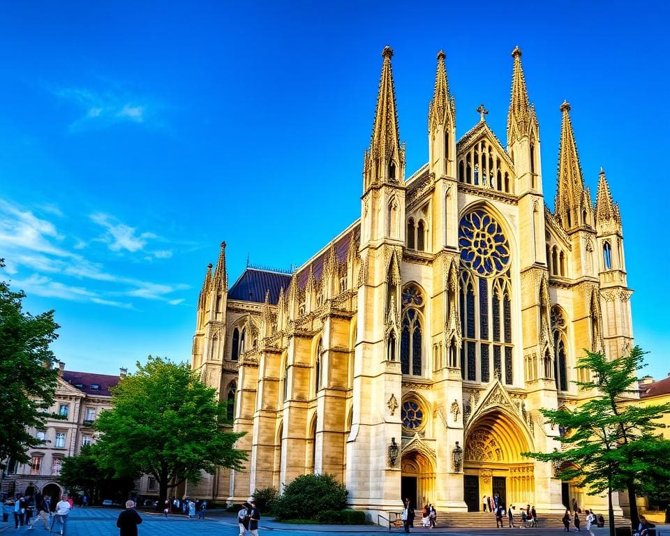 Gotische Kathedralen in Reims, Frankreich