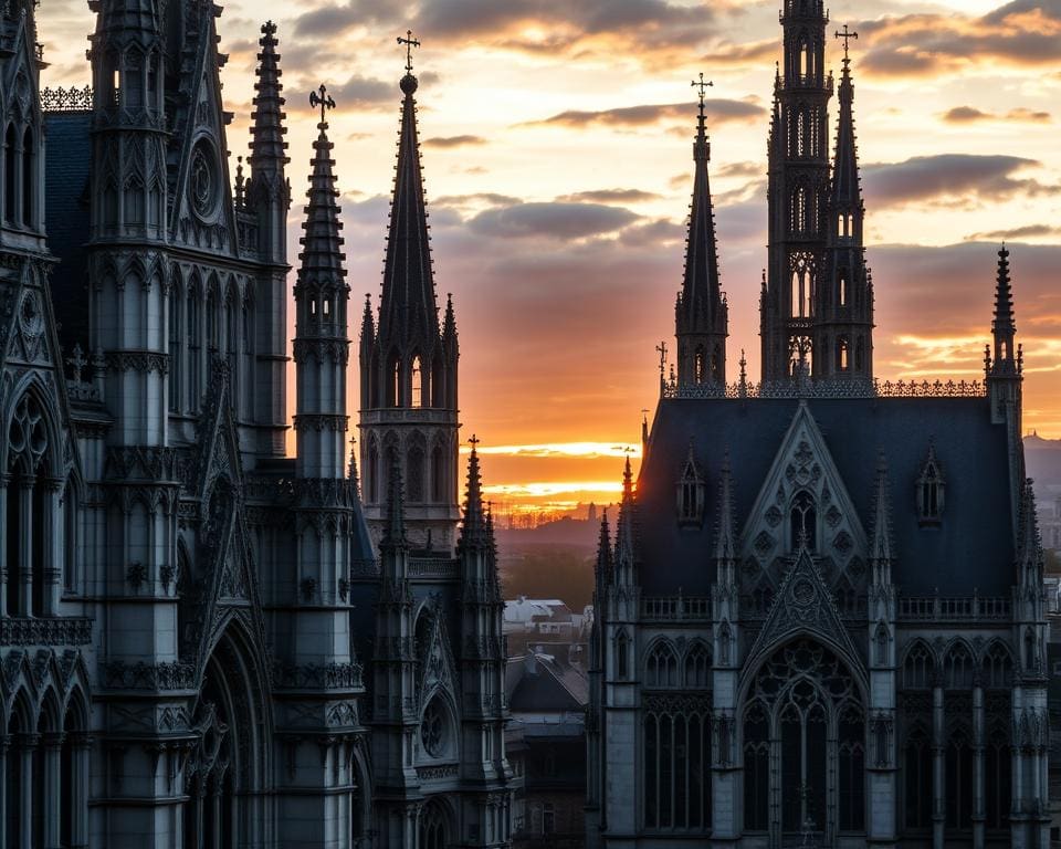 Gotische Kirchen in Rouen, Frankreich