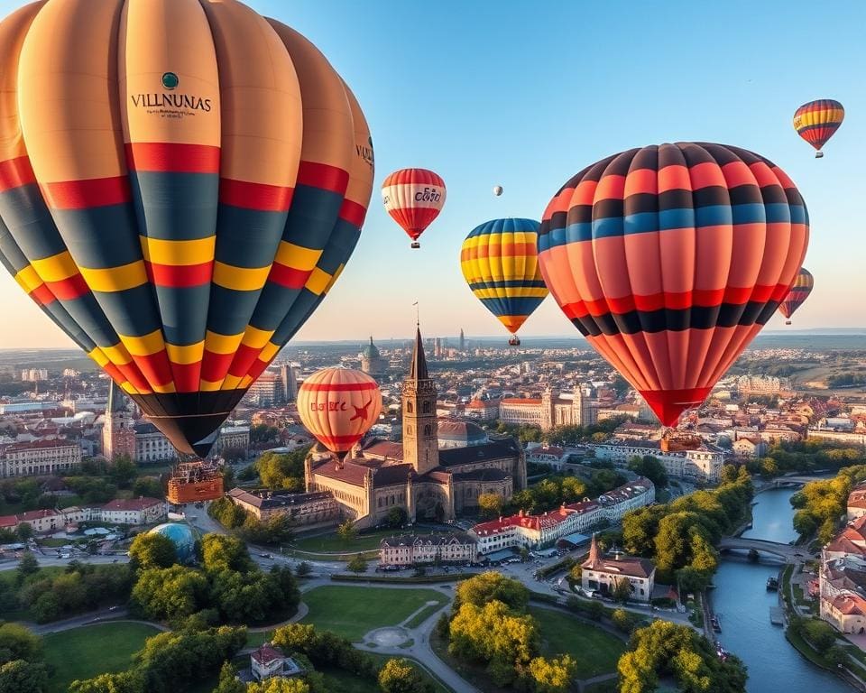 Heißluftballonfahrten über Vilnius, Litauen