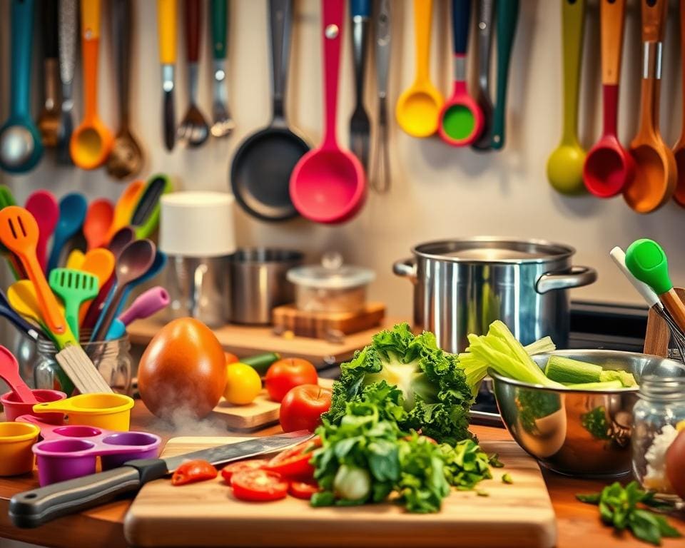 Küchenutensilien, die Kochen einfacher machen