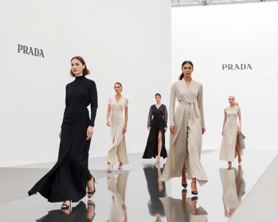 Minimalistisch Mode bei Prada