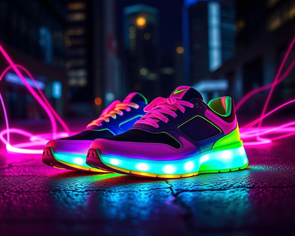 Neon Sneaker der leuchtende Fashion Trend