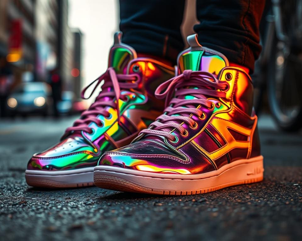 Sneaker mit Metallic-Effekt: Der schimmernde Straßentrend