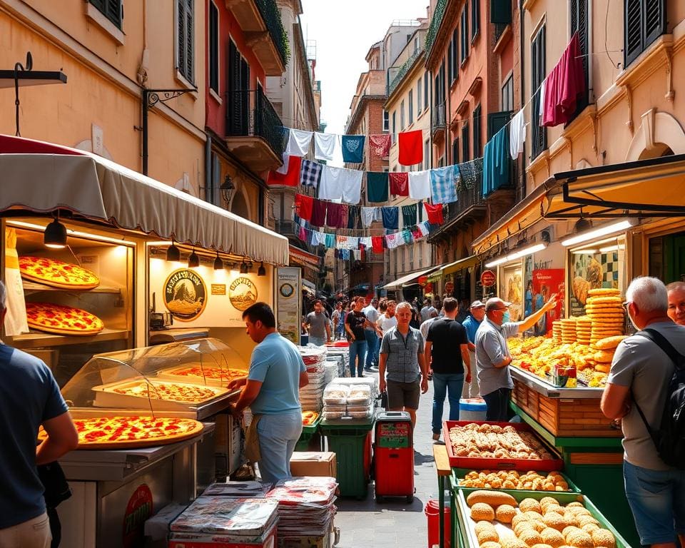 Street Food in Neapel, Italien