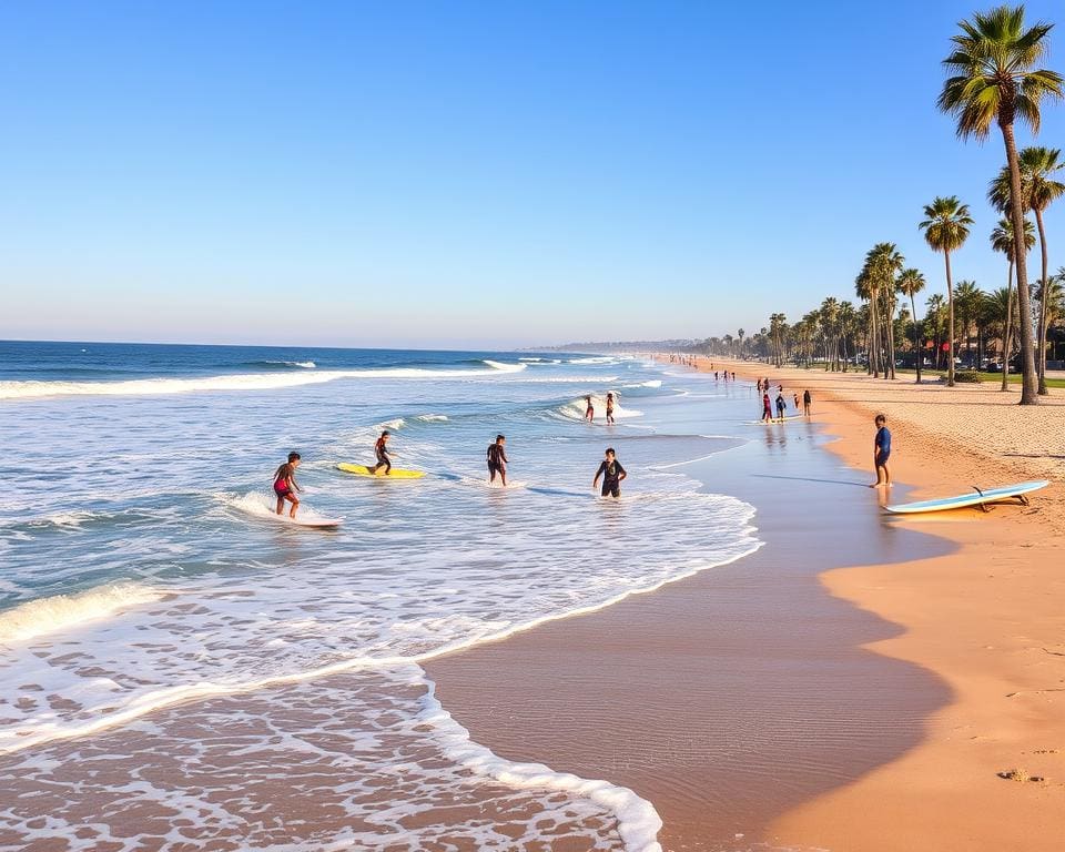 Surfen lernen in San Diego, Kalifornien