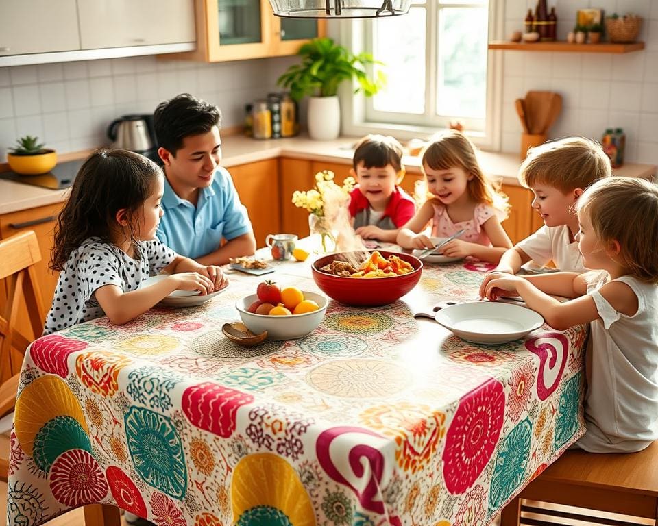 Tischdecken für Familien