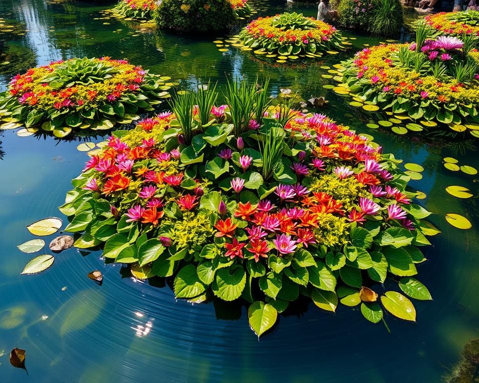 Wasserpflanzen als ideale Begleiter für Blumenteichen