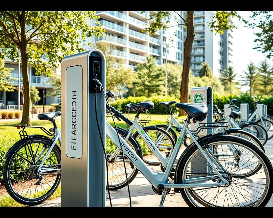 smarte Fahrradständer mit Ladefunktion