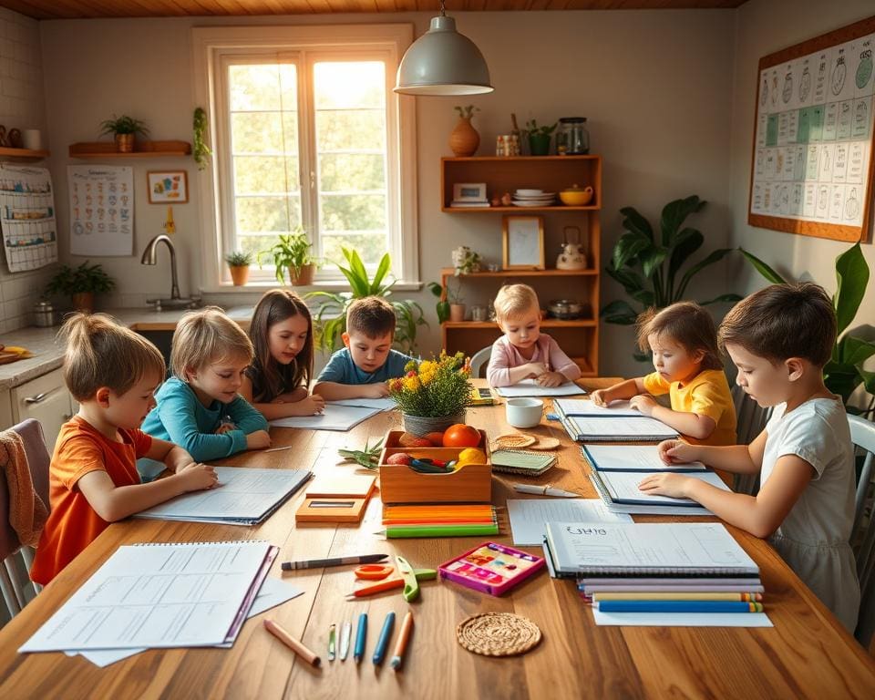 Haushaltsplanung mit Kindern