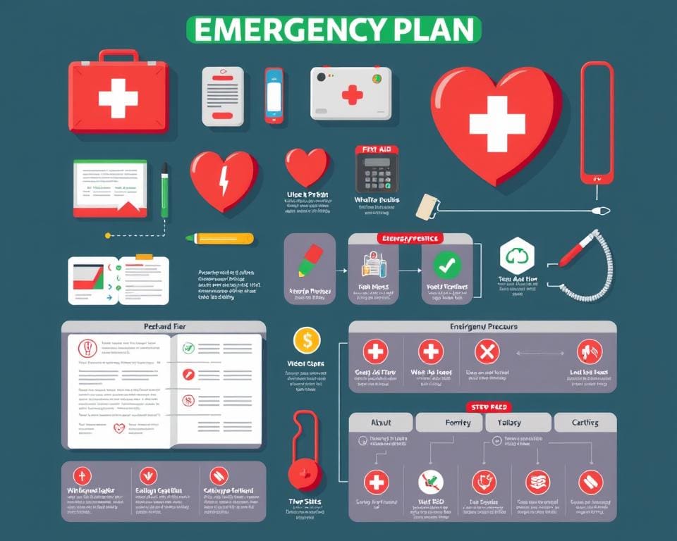 Medizinische Notfallpläne und lebensrettende Sofortmaßnahmen