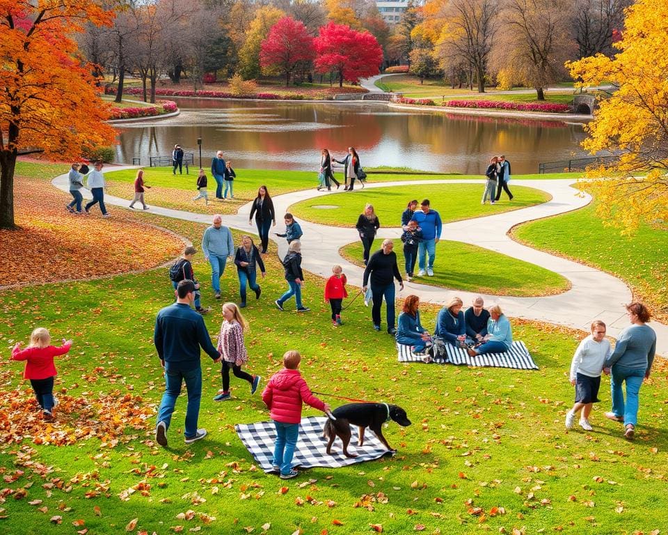 Aktivitäten für die Familie im Park