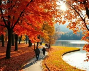 Die schönsten Parks für lange Spaziergänge im Herbst