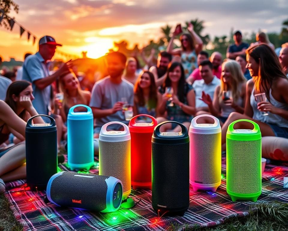 Tragbare Bluetooth-Lautsprecher: Party to go