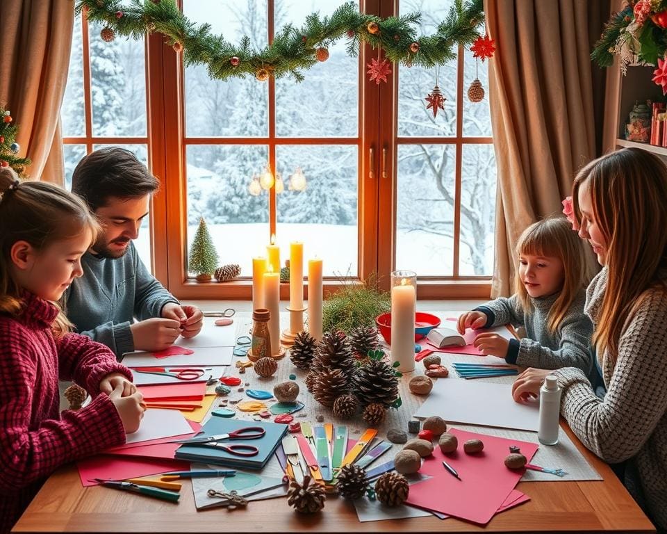 winterliche Bastelideen für die Familie