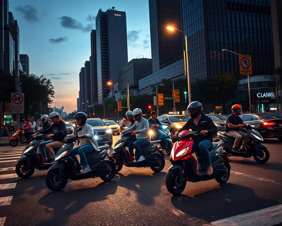 Gesetzesübertretungen E-Scooter
