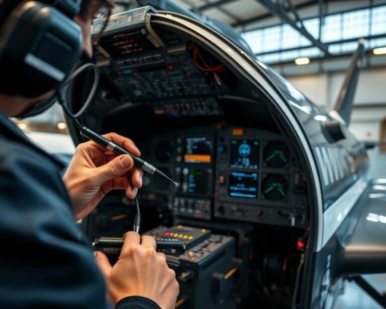Wie prüft ein Avioniktechniker die Elektronik?