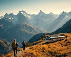 Wie kombiniert man Wandern und Zugreisen in der Schweiz?