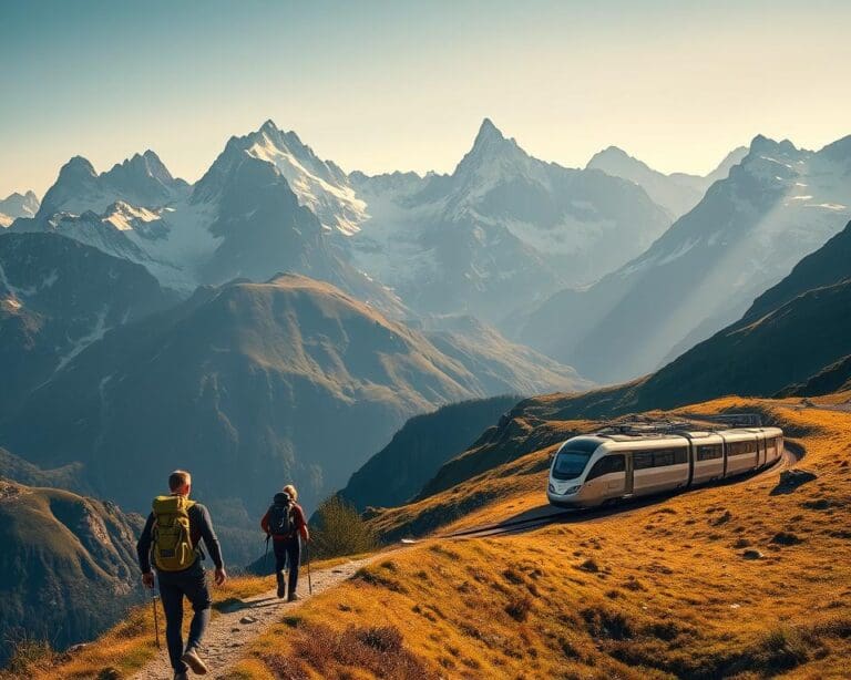 Wie kombiniert man Wandern und Zugreisen in der Schweiz?
