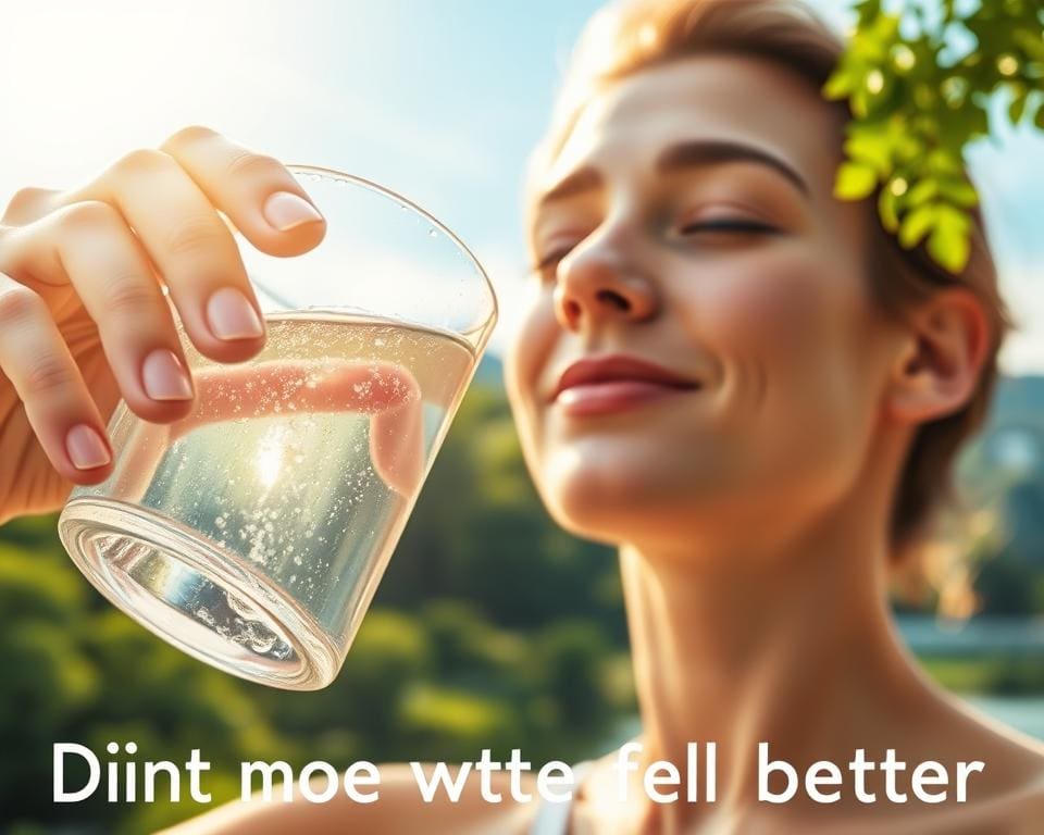 Trink mehr Wasser, fühl dich besser