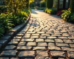 Steinreinigung oder Pflastersteinreinigung