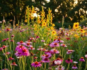 Welche Blumen locken Bienen und Schmetterlinge an?