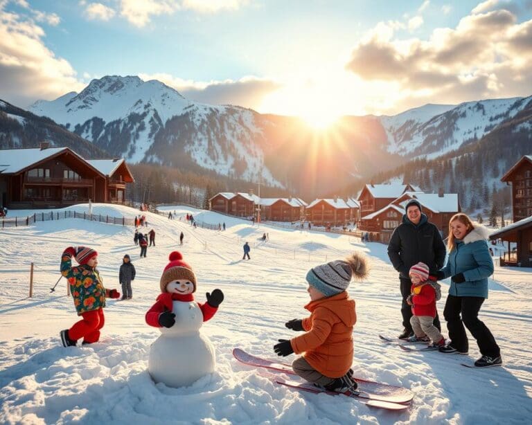 Welche Orte eignen sich fuer Skiferien mit Kindern?
