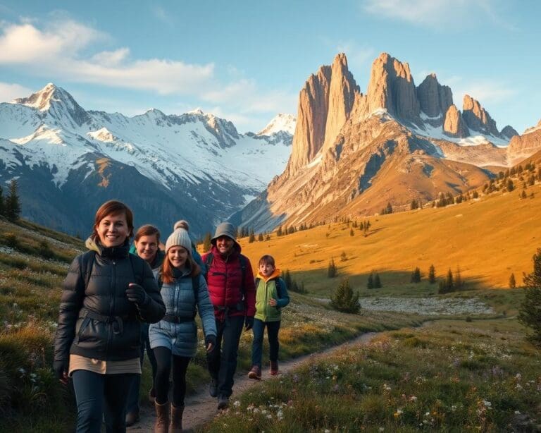 Wie geniesst du einen Familienausflug in die Berge?