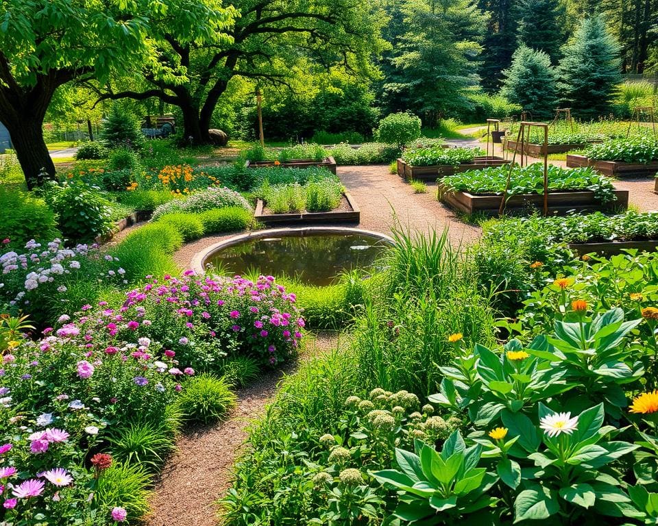 Wie gestaltest du einen nachhaltigen Garten?