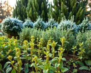 Wie schuetzt du Jungpflanzen vor Frost?