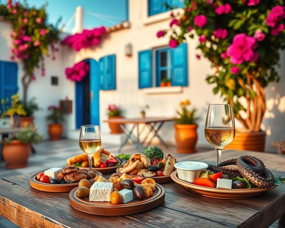 Wie erlebt man mediterrane Kueche in Griechenland?