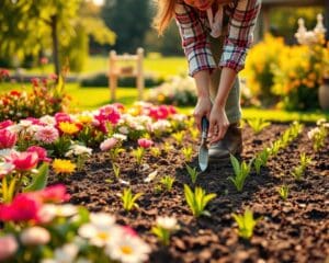Wie legt man ein Blumenbeet richtig an?
