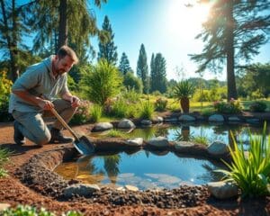 Wie legt man einen Teich im Garten an?