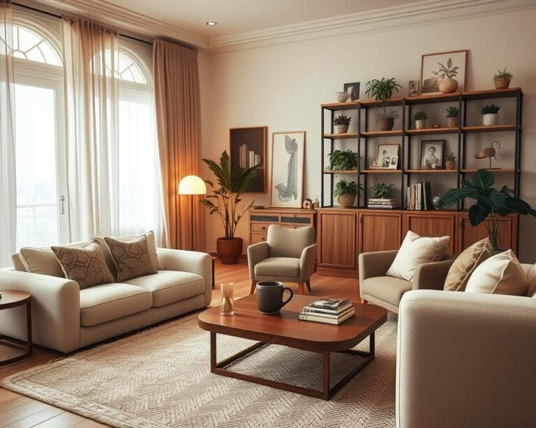 Wie richtet man ein Wohnzimmer zeitlos und gemütlich ein?