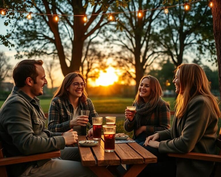 Abend Aktivitäten Freunde